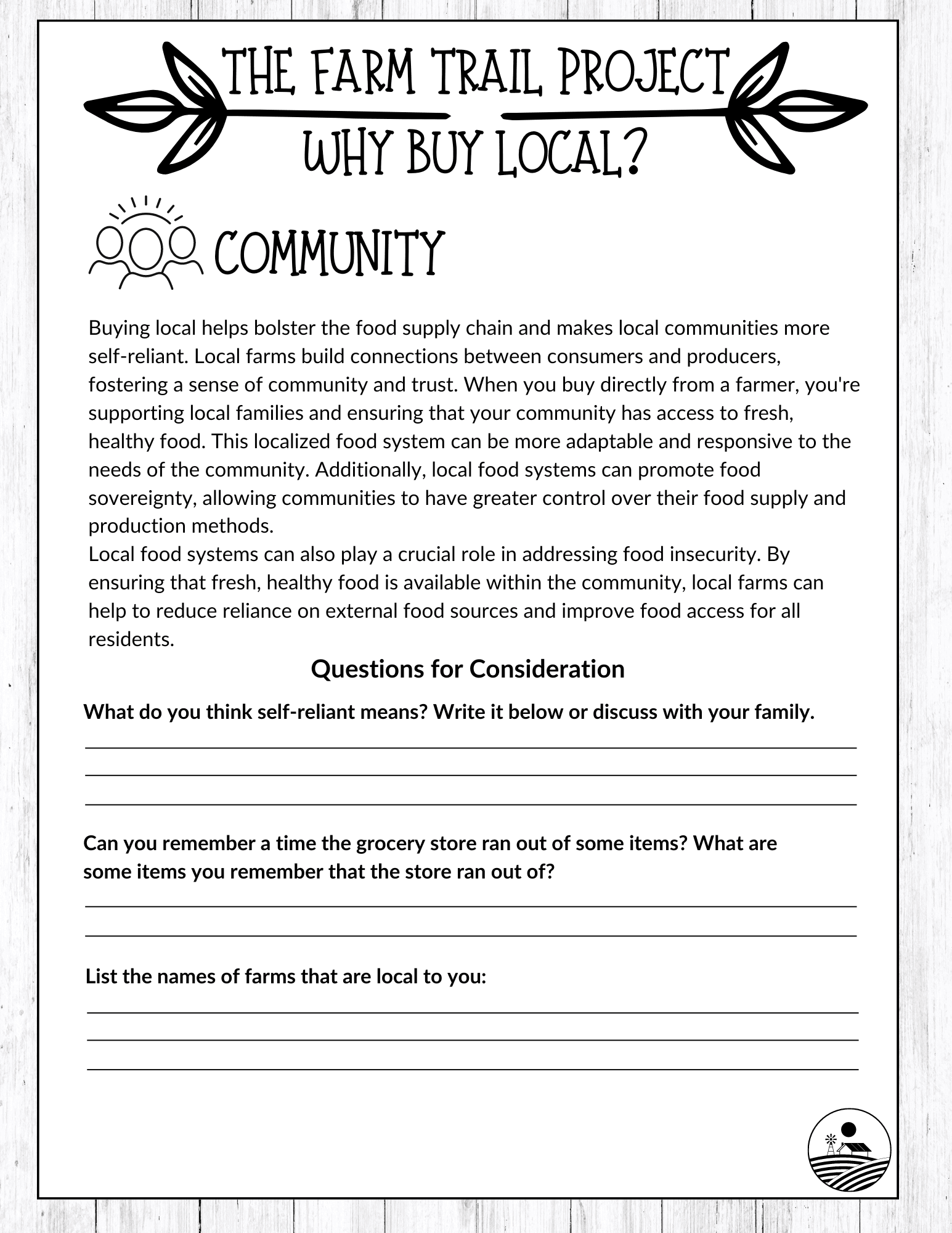 Local Food Community Preview